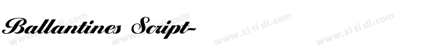 Ballantines Script字体转换